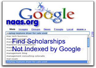 Alabama Scholarships not indexed by Google