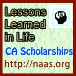 Lessons Learned in Life  Scholarships